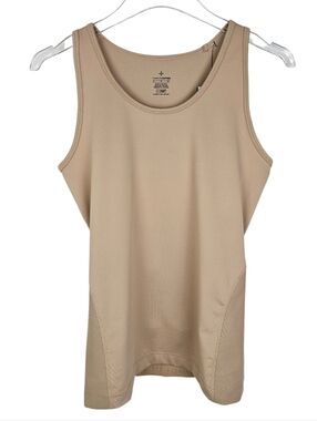 Tommie Copper Women's Lower Back Support Tank in Nude Tan NWT